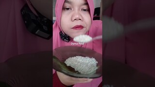 DYMA |ASMR RAW RICE EATING |Makan Beras | asmrrawriceeating| #asmrsounds  #asmr #shorts #mukbang