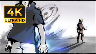 SASUKE CHIDORI VS NARUTO RASENGAN 4K ULTRA HD 60 FPS LIVE WALLPAPER LOOP PC DESKTOP