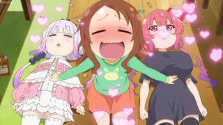 小林さんちのメイドラゴンS 3話 ilulu and Kanna become best friends funny moments || Miss Kobayashi's Dragon Maid S