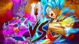 God of destroyer Beerus Vs God Goku Blue Full fight (JemzInGame) | Legend fighter