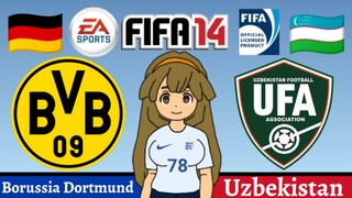 Kinako FIFA 14 | Borussia Dortmund VS Uzbekistan