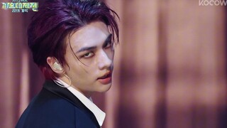 [4K] 玫瑰花不会轻易地降落在你的手中｜黄铉辰 自编舞play with fire🥀231231 mbc歌谣大战🖤新年快乐