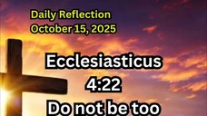 Daily Reflection October 15, 2025 #faith #bible #reflection