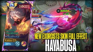 NEW EXORCISTS SKIN: HAYABUSA FULL EFFECT & SOUND!! | MOBILE LEGENDS: BANG BANG