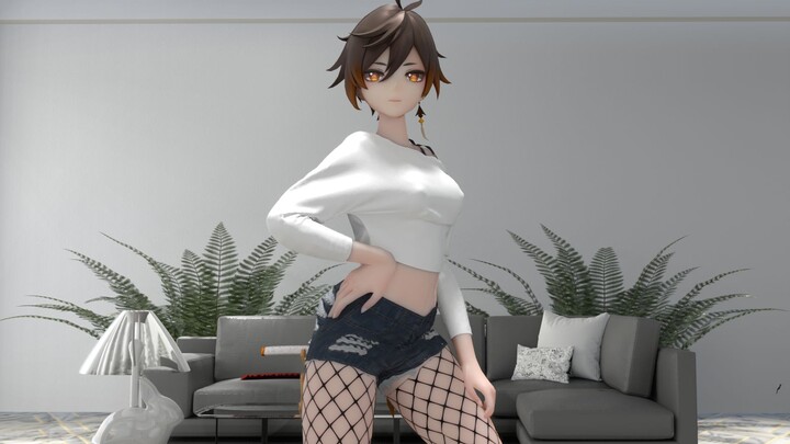 Emperor + fishnet stockings + high heels and shorts = ?