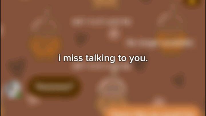 I miss you