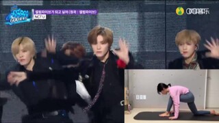 Working out girl group legs while watching NCT