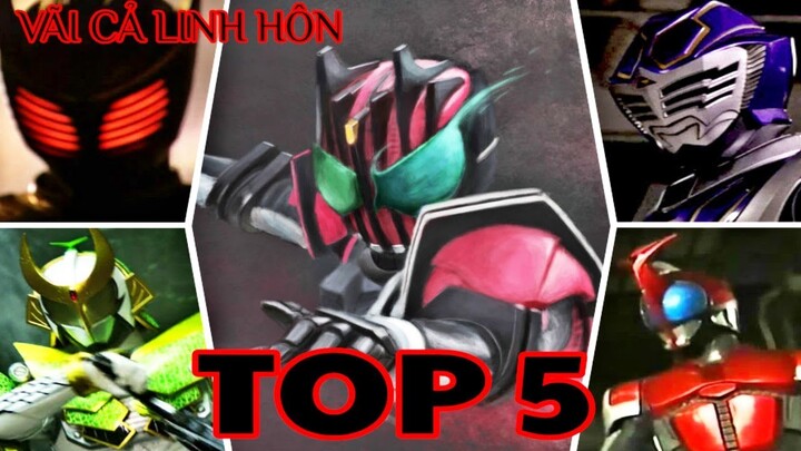 Top 5 Kamen Rider Có Nhiều Fan Cứng Nhất.