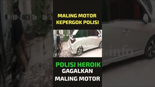 MALING MOTOR KEPERGOK POLISI #gagaltotal #malingkepergok