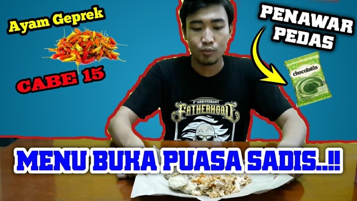 GILAAA!! BUKA DENGAN AYAM GEPREK 15 CABAI + Chocolatos Matcha
