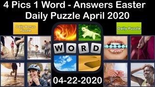 4 Pics 1 Word - Easter - 22 April 2020 - Daily Puzzle + Daily Bonus Puzzle - Answer - Walkthrough