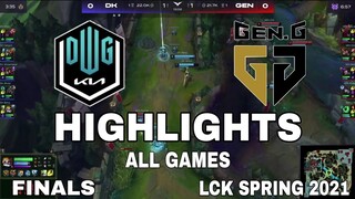Highlight DK vs GEN All Game Chung Kết LCK Mùa Xuân 2021 Finals LCK Spring 2021 Damwon KIA vs Gen G