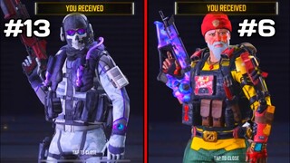 Top 15 RAREST Character Skins In Cod Mobile