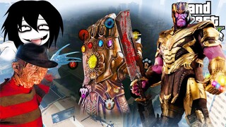 GTA 5 Mod - Thanos Endgame Truy Lùng Biệt Đội Sát Nhân Gặp Ngay Sát Nhân Freddy Krueger | Big Bang