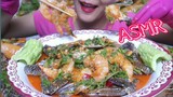 ASMR ยำทะเลรวม กุ้ง ปูม้า และหอยนางรม /Seafood Shripms Crabs Oysters