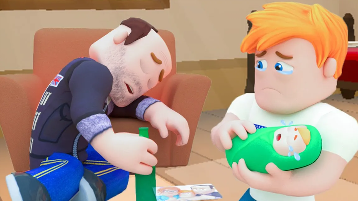 ROBLOX LIFE Gold Friend And Unlucky Boy  - Sad Story - Roblox Animation