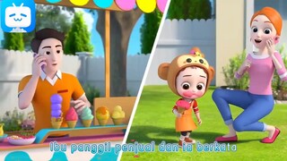 makan es krim monyet kecil.belajar berhitung #TentangACG