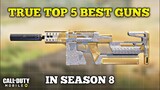 True top 5 best guns in season 8 #codm