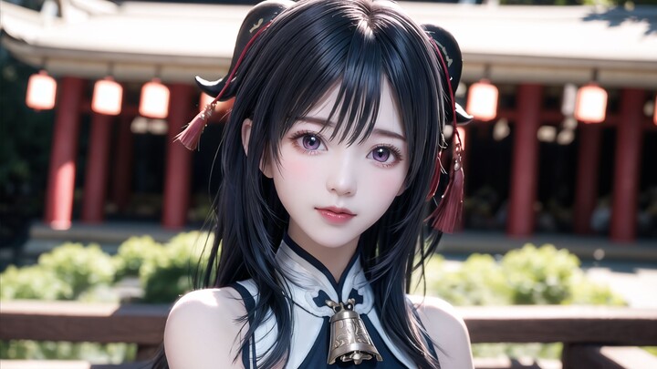 拔刀吧！骚年们！甘雨是我的！| AI Coser 原神 | Ai绘画2.5D | 045期 | 4K高清