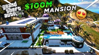 GTA 5 - Franklin Bought $100 Million Mansion Tour Visit 😍 #1