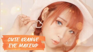 CUTE ORANGE EYE MAKEUP (NAMIDA BUKURO)