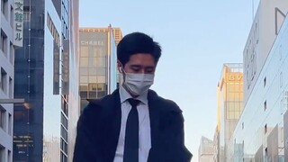 The long-lost Ginza pedestrian paradise. It was crowded.