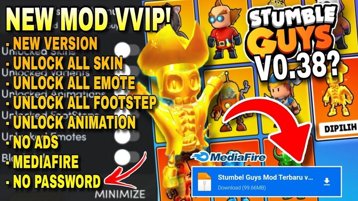 Stumble Guys Mod Menu Apk Terbaru! 2022 !! | Unlock all Skin, emote, animation Dll - Latest Version