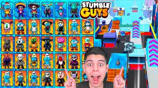 34 NOVAS SKINS + NOVA MAPA ESPECIAL SECRETO DA UPDATE BETA 0.57 SMURFS x STUMBLE GUYS!