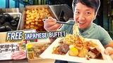 FREE BUFFET! All You Can Eat FREE JAPANESE BUFFET in Kanra Japan