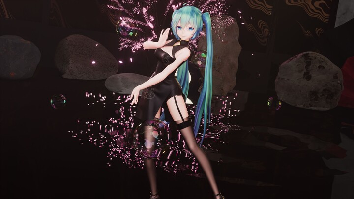 [Fabric/MMD] Half Pot Yarn Ancient Style Cheongsam Hatsune Miku Lens Version