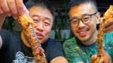 泰国美食：泰印首吃碰面干净卫生啊蕾玛巨型皮皮虾来上来上