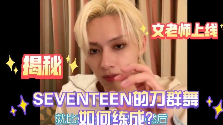 【SEVENTEEN】揭秘SEVENTEEN刀群舞是如何练成的?！