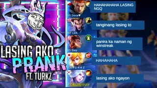 LASING AKO PRANK!! | AKO PO YUNG KUYA NI TURKZ?! | SELENA PRANK | MLBB