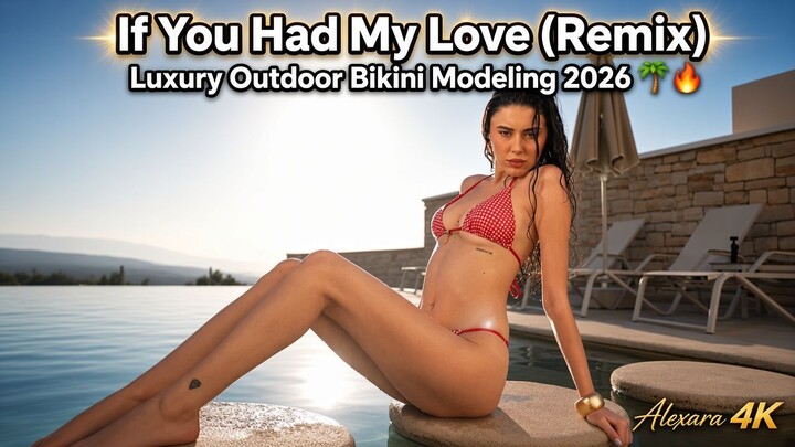 If You Had My Love (Remix) | Luxury Outdoor Bikini Modeling 2026 🌴🔥 | Alexara 4K