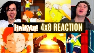 REACTING to *4x8 Haikyuu!!* THE PRACTICE ENDS!! (First Time Watching) Sports Anime