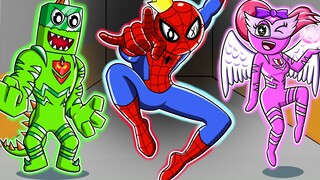 Rainbow Friends Become Spider Superheroes?! - Garten of Banban Animation | KUDO Rainbow Friends