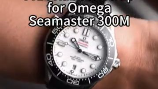 Omega Seamaster 300 paired with Jiyou bespoke strap, factory-level fit and premium feel. #justraps