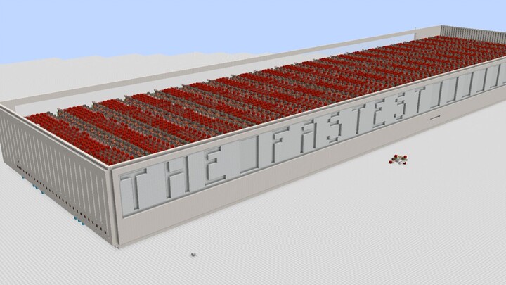 World No. 1! A redstone typewriter with a delay of only 0.25 seconds ❤️