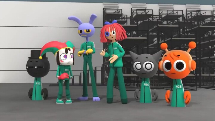 squid game spunki and the amazing digital circus in yafofa movie 🎥 🍿