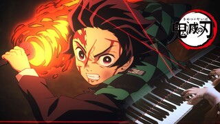 Burning!! Piano Demon Slayer Tanjiro's Song Ghost Extermination の刀物门 Tanjiro のうた Chapter 19 Vulcan [