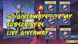 50 GIVEAWAYS 50 WINNERS || MOBILE LEGENDS BANG BANG