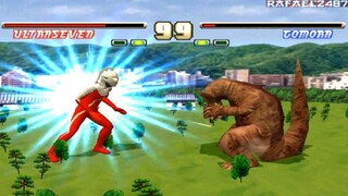 Ultraman Fighting Evolution (Ultra Seven) vs (Gomora) HD