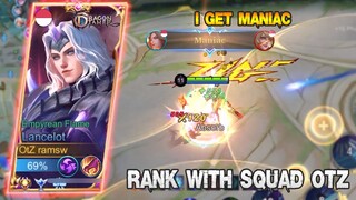 MANIAC !!! PUSH RANK LANCELOT WITH SQUAD OUTSIDERZ 🔥🔥🔥