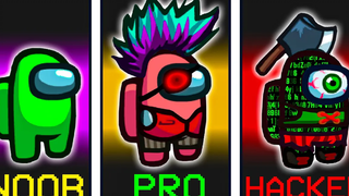 NOOB vs PRO vs HACKER ในหมู่พวกเรา! ช่วงเวลาฮาๆ 225