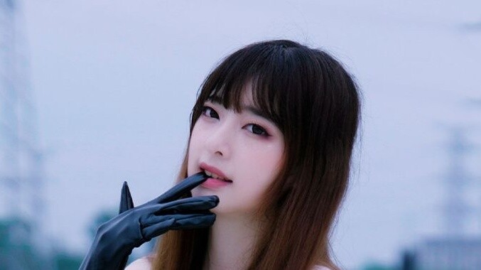 Pamper fans vertical screen ❤ Sexy leather skirt girl group dance BingBing [Meow Handsome]