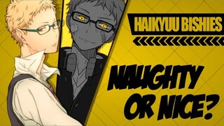 ► ❝♂ NAUGHTY OR NICE? ♂❞ || HAIKYUU BISHIES (COLLAB)