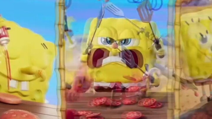 Funny dubbing of Eggboy Party! SpongeBob participates in the food competition