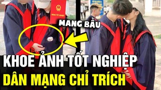 Khoe ảnh 'TỐT NGHIỆP' khi đang mang bầu, cặp đôi khiến cộng đồng mạng 'TRANH CÃI' | Tin Nhanh 3 Phút