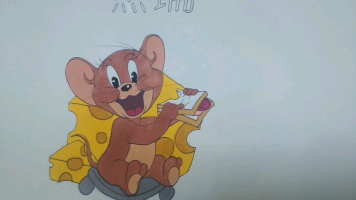 偶然间找到两年前画的猫和老鼠，如果再给我一条命，我还会爱猫和老鼠