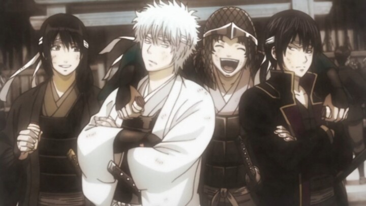 [Gintama/joy4/MAD] When the four of you are together, you won't see rain anymore